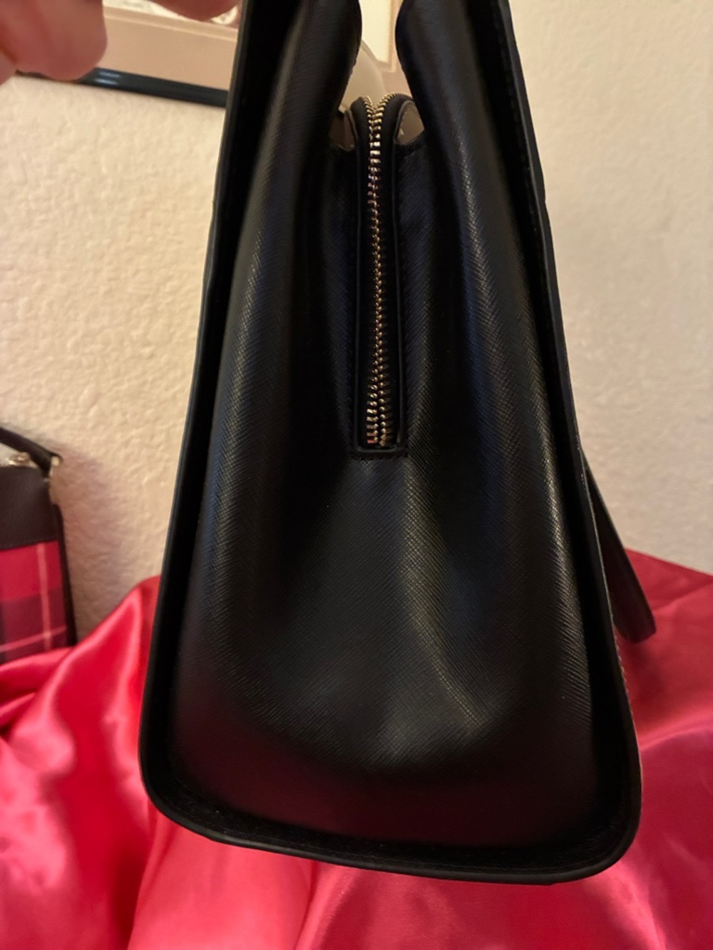kate spade Two-Tone Beige, Cream & Black Saffiano Tote - Picture 3 of 7